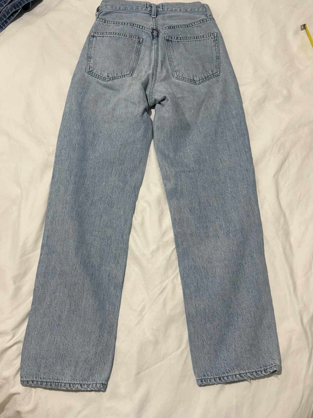 Agolde Light Blue Straight Leg Jeans - 22 waist - Picture 6 of 15